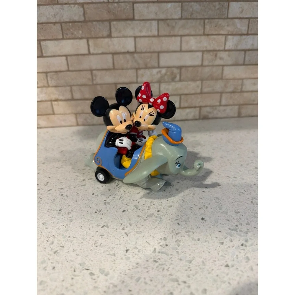 Disney Parks Mickey Minnie Dumbo‎ Pull Back Toy 5 Inch